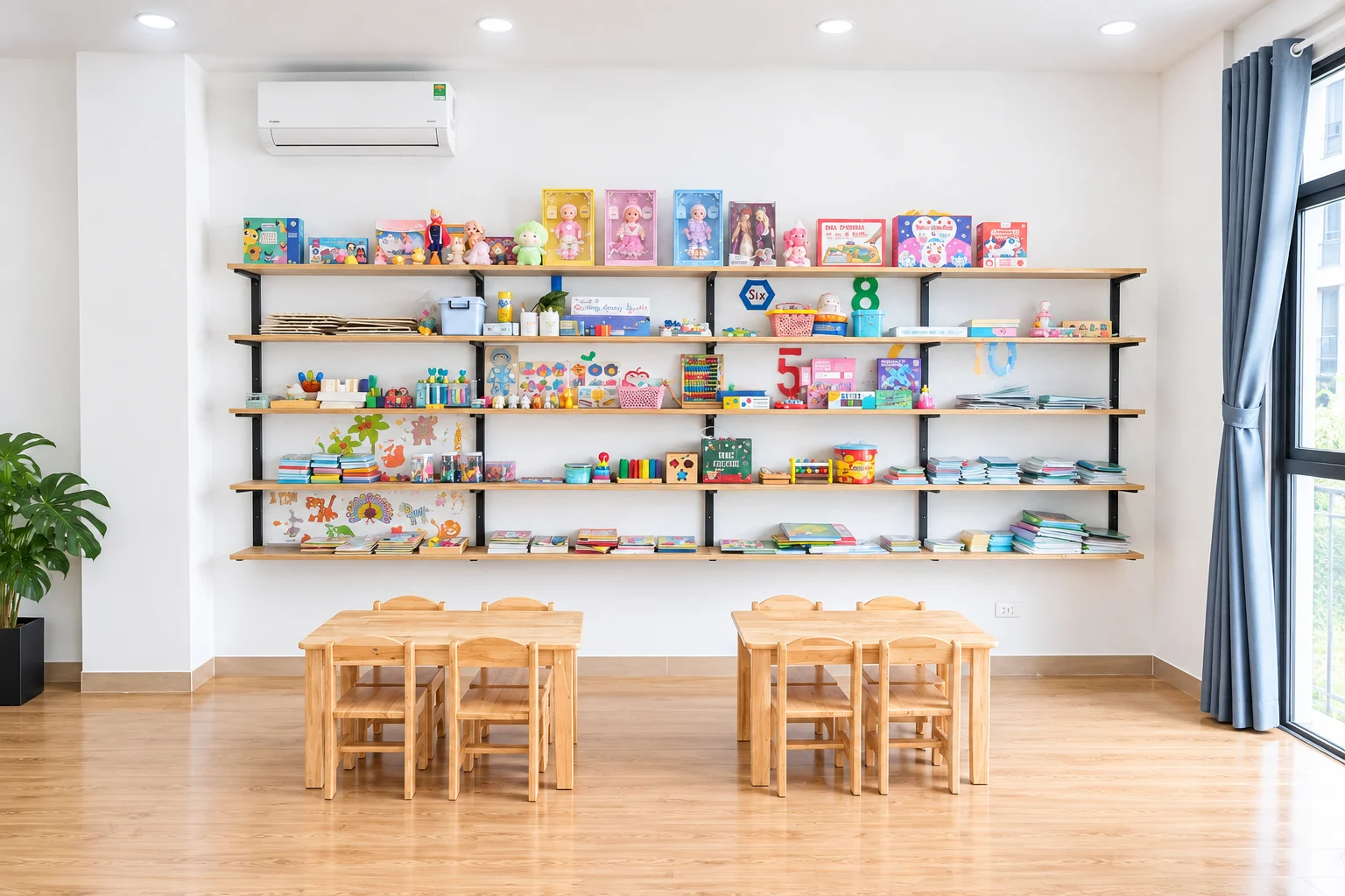 Kệ giáo cụ Montessori & đồ chơi phát triển giác quan